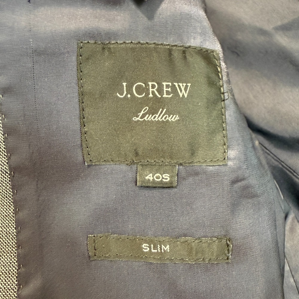 J. Crew Factory Gray Men's Two-Button Blazer - Picture 11 of 16